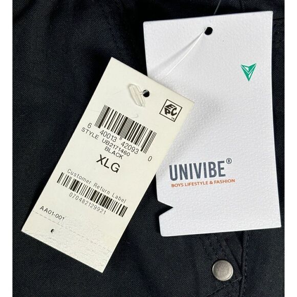 Univibe Pants Boys Size XL Black Drawstring Pull On School Casual Brand New - Picture 6 of 11